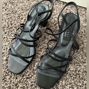 Stuart Weitzman Black Sandals 8.5